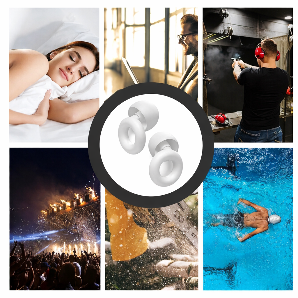 EarSoundPlug - PureSleep - En silicone idéal pour dormir, nager et travailler.